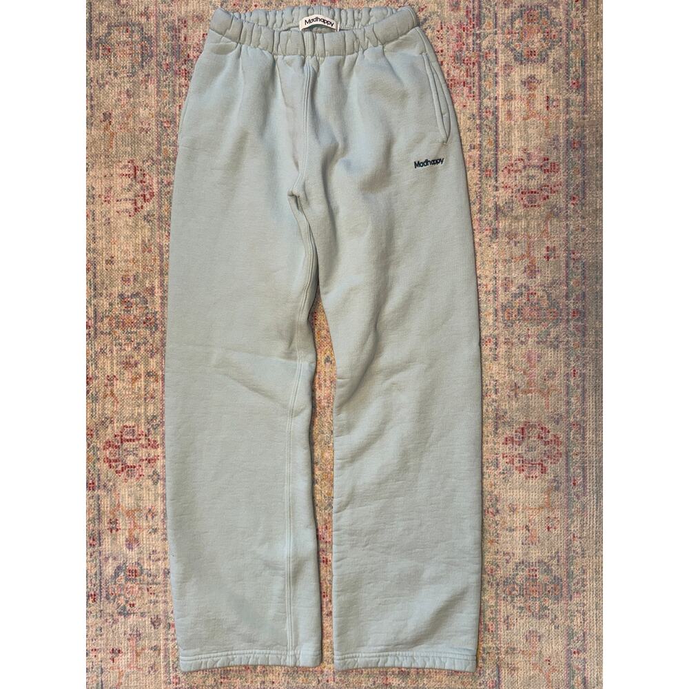 Mad Happy Classic Straight Sweatpants Light Blue Small